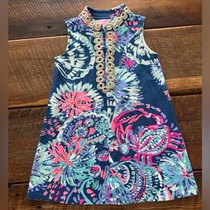 SOLD!!! Girls Lilly Pulitzer Shift Dress S 2t